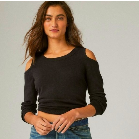 NWT Lucky Brand 🍀 Cloud Soft Could Shoulder Sweater - Picture 2 of 4